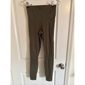 Women's TALA DayFlex Wrap High Waist Leggings Sz Small Olive Green Pockets